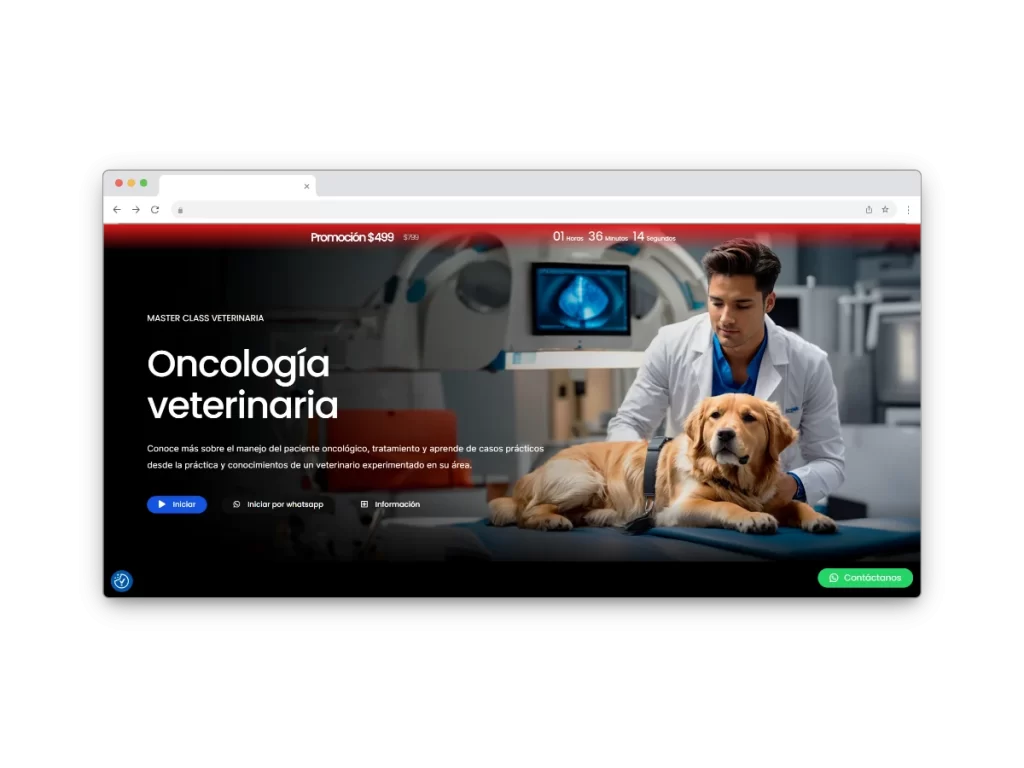 crear sitio web acadenia veterinaria online 6 banner