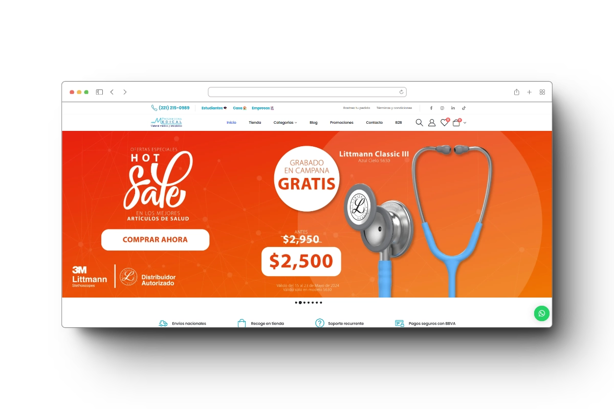 crear pagina web de salud medico 3 banner